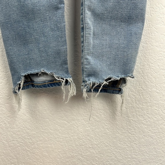 American Eagle Next Level Stretch Jegging Denim Distressed Size 00 Preowned - Picture 12 of 12